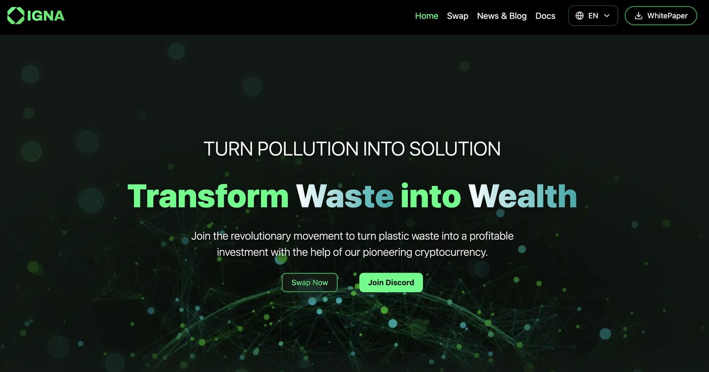 IGNA Token Website